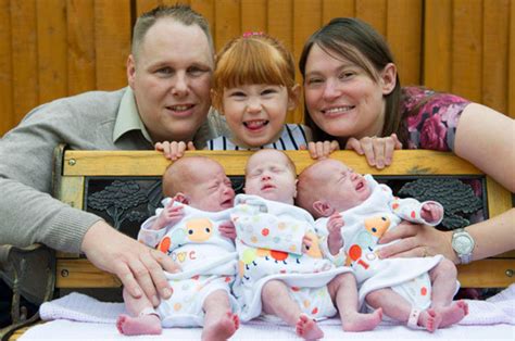 Happy Families As Easy As 123 Couple Has Identical
