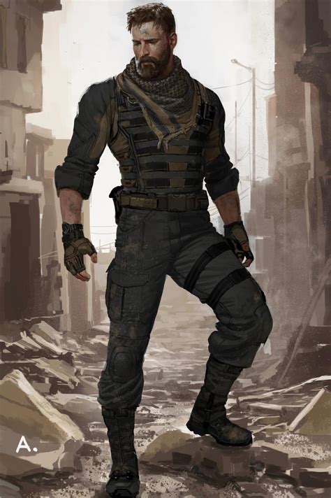 This Infinity War Concept Art Of Captain America Without His Costume