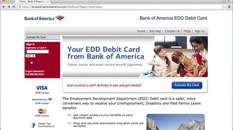 Request a replacement for your missing, stolen or damaged debit card at bank of america. Bank of America EDD Debit Card Online Login Instructions - YouTube