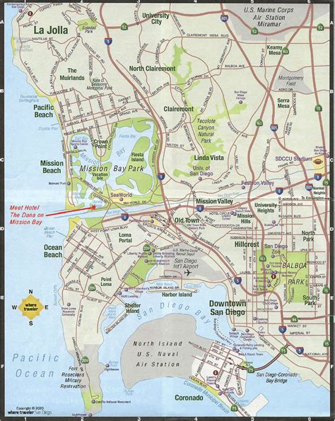 San Diego City Map San Diego