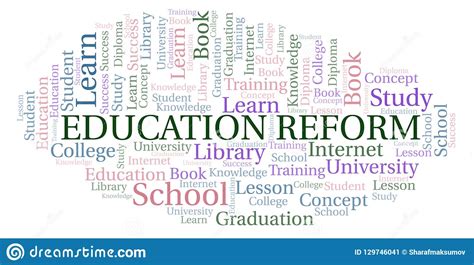 Education Reform Word Cloud Stock Illustration Illustration Of Text