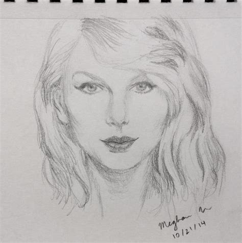 Taylor Swift Sketch By Meghan Vu On Deviantart