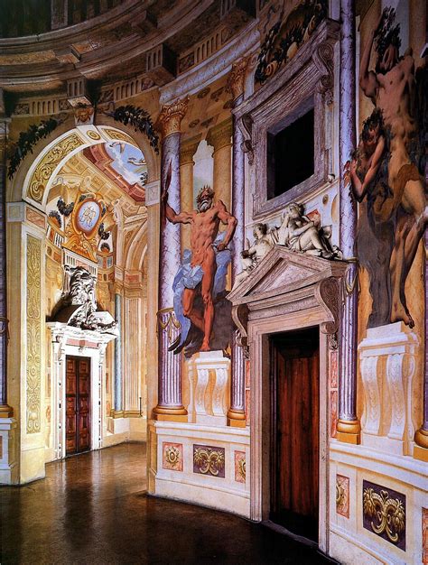 The Interior Frescoed Rotunda Of Palladios Villa Capra Vicenza