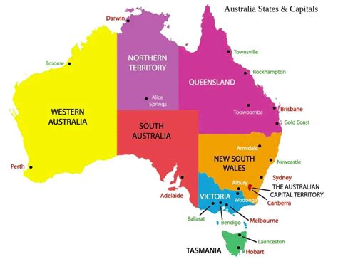 A Map Of Australia With Cities Image Florida Map