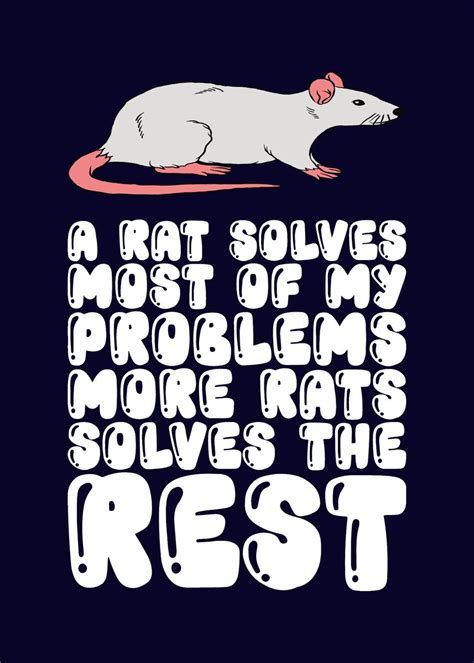Funny Rat Pun Poster By Mzumo Displate