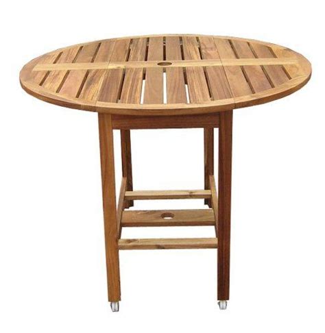 Round Folding Patio Table With Umbrella Hole Patio Furniture