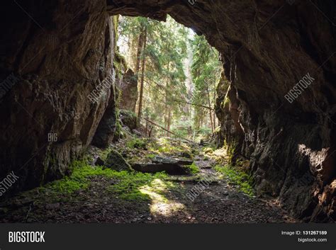 Exit Forest Dark Rocky Cave Image And Photo Bigstock