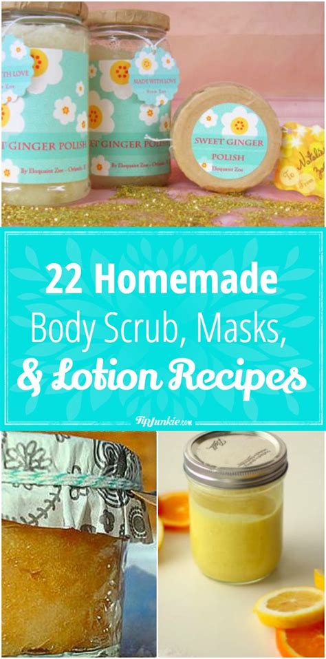 22 Homemade Body Scrub Masks And Lotion Recipes Tip Junkie