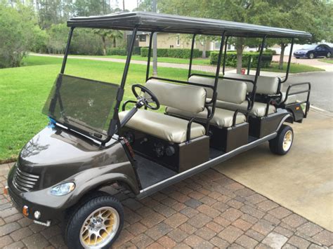 Club Car Eight 8 Passenger Stretch Limo Gas Powered Golf Cart For