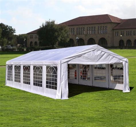Diy carport kits in white. 32 x 16 Heavy Duty White Party Tent Canopy Gazebo in 2020 ...