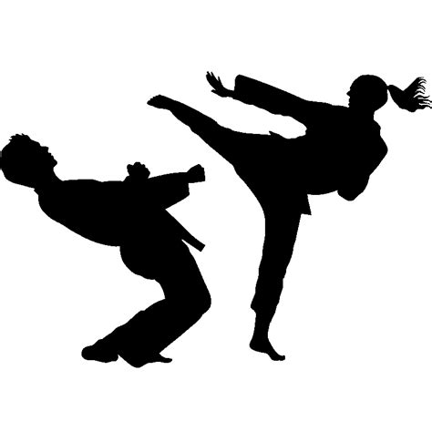 Karate Martial Arts Sport Taekwondo Silhouette Karate