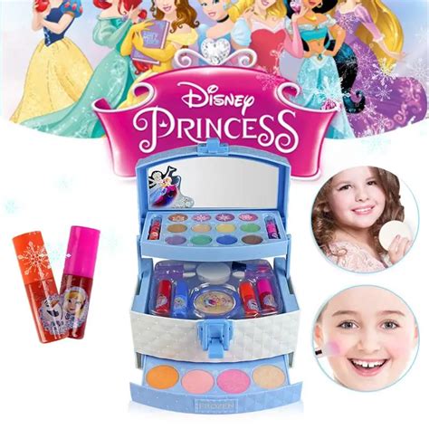 32pcs Disney Ice Princess Makeup Case Toys Set Mini Portable Play House