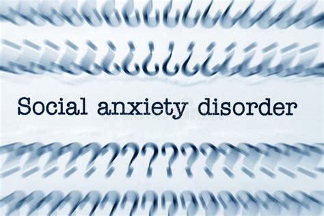 Social Anxiety Disorder Stock Image Image Of Disorder 173270947