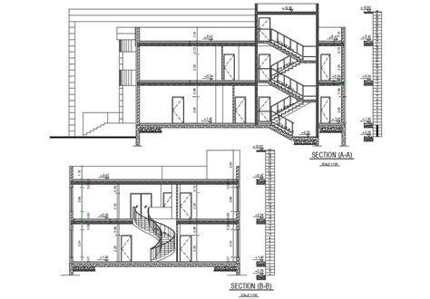 Download Porch Bungalow Building Cross Section Drawing Dwg File