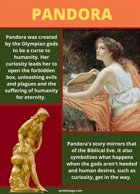 Pandora First Mortal Woman In Greek Mythology Symbol Sage