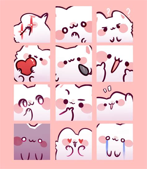 Having A Teenage Crisis Discord Emotes Cute Stickers Kawaii Doodles