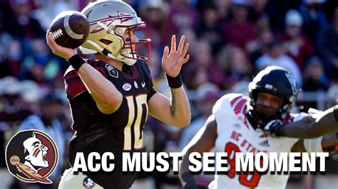 Fsu S Mckenzie Milton Turns Busted Play Into 6 Acc Must See Moment Stadium