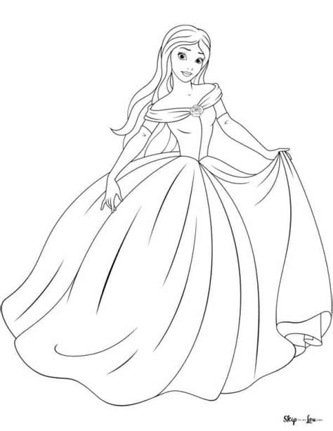 Princess Coloring Page Skip To My Lou Coloring Home