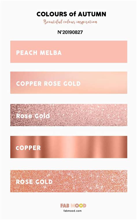 A golden wall at the museet for pop. Autumn Color 2019 - Metallic Color Palettte { Rose Gold ...