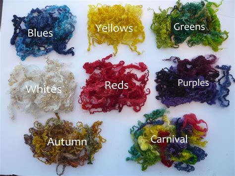 Heidifeathers® Dyed Curly Wool Curly Locks For Wet Needle Felting