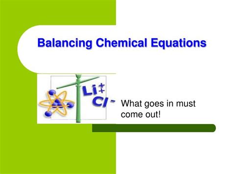 A small whole number that appear in front of a number in a balanced chemical equation. Student Exploration Balancing Chemical Equations Answers ...