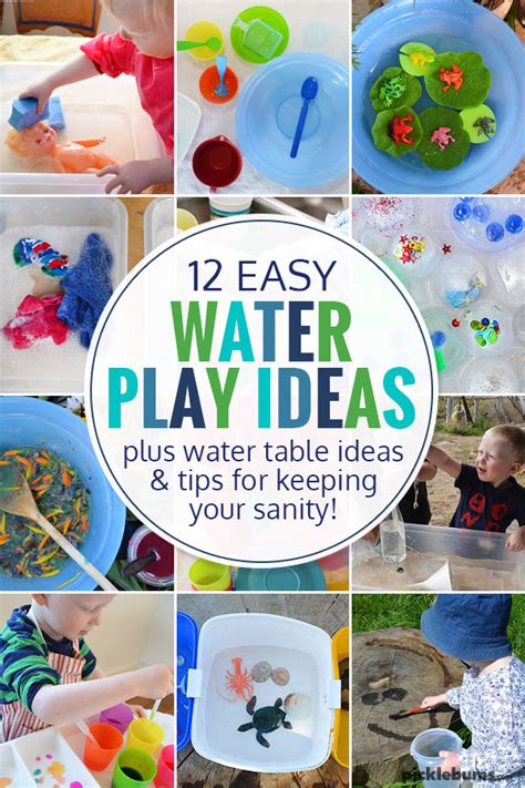 Fun And Easy Water Play Ideas Picklebums