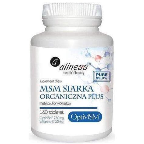 Msm Supplement Aliness Organic Sulfur Optimsm Msm X 180 Tablets Uk Dietary Supplements Msm