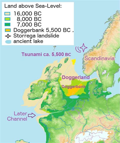 Doggerland Is A Submerged Land Mass Beneath What Is Now The North Sea