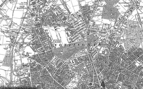 Old Maps Of Nottingham Francis Frith