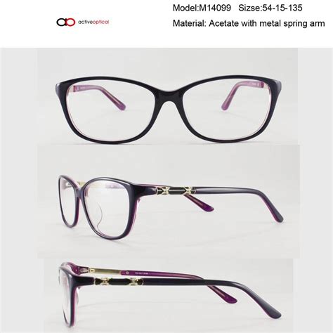Optical Frame Acetate Eyeglasses Women Eye Glass M14099 China Lady Optical Frame And