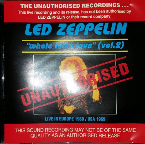Led Zeppelin Whole Lotta Love Vol2 1993 Cd Discogs