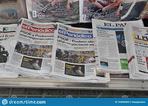 Spanish Daily News Papers And Magazines Editorial Stock Photo Image