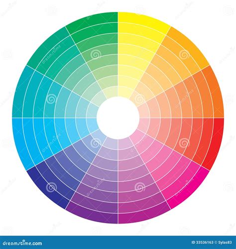 Color Spectrum Abstract Wheel Colorful Diagram Ba Stock Photos Image