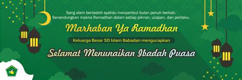 Contoh Banner Kegiatan Ramadhan Lembar Edu