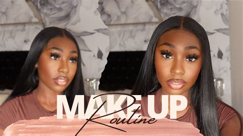 everyday soft glam makeup routine detailed darkskin woc youtube