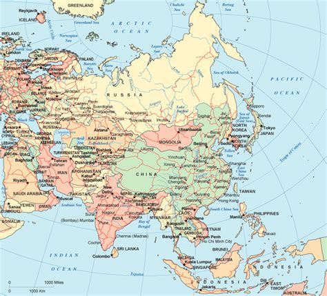 Map Of Asia Asia Maps And Geography
