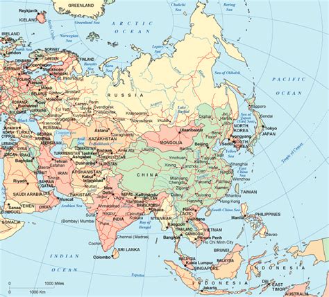 With nearly 45 million km², it accounts for 8.70% of the total land area and 29.45% of the land and, with around 1.440. Asia Map Region Country | Map of World Region City