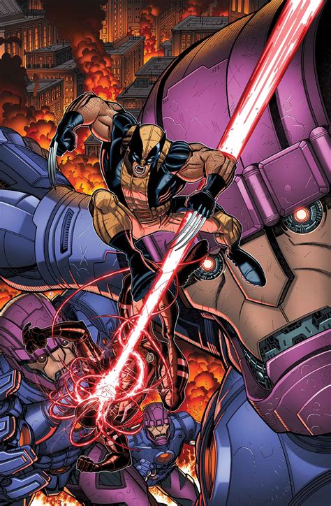 Wolverine And The X Men Take On Shield Battle Sentinels