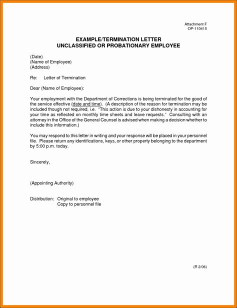 Employee Termination Letter Template Word