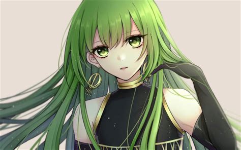anime girl with sea green hair