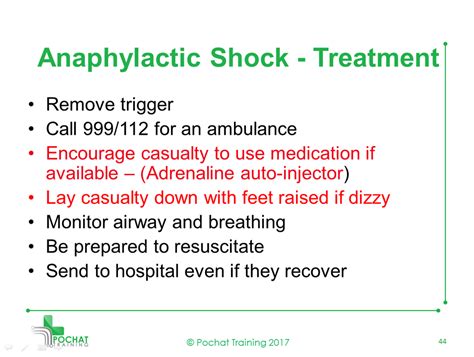 Anaphylactic Shock Treatment 1 Pochat Training