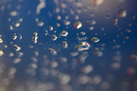 Raindrops On Glass Stock Photo Image Of Drop Liquid 188306998