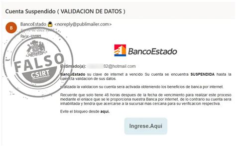 BancoEstado Alerta Fraude Por Mail Que Lleva A Sitio Falso Que Roba