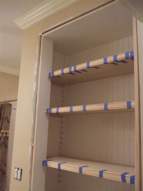 If you are like me, and like your bathroom clean, tidy and orderly, then this is exactly to make your bathroom less crowded, you can put in it a cabinet with many shelves. The Smiths: Bathroom Closet Shelves