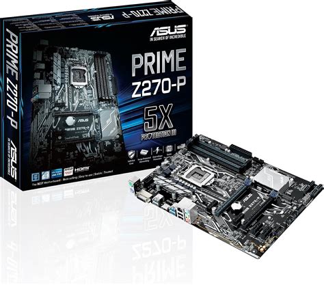 Asus Lga 1151 Prime Z270 P Intel Atx Motherboard Black Motherboards