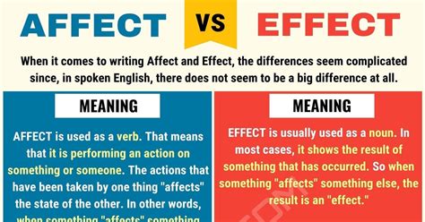 Affect Vs Effect How To Use Them Correctly