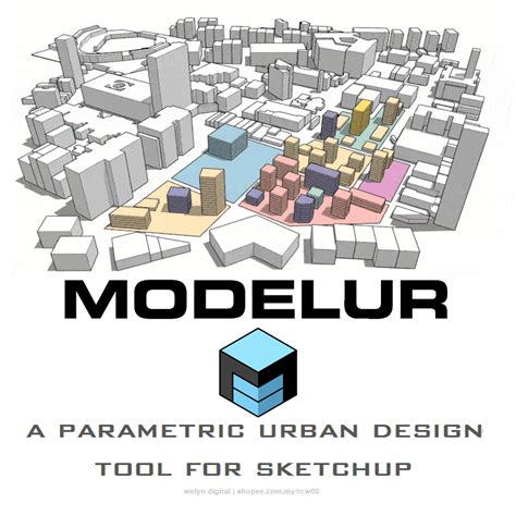 Modelur Plugin For Sketchup Urban Design Sketchup Plugin Design My
