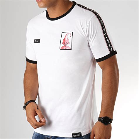 Dragon ball z shirts, figures, hoodies, & merch. Dragon Ball Z - Tee Shirt A Bandes Buu Blanc ...