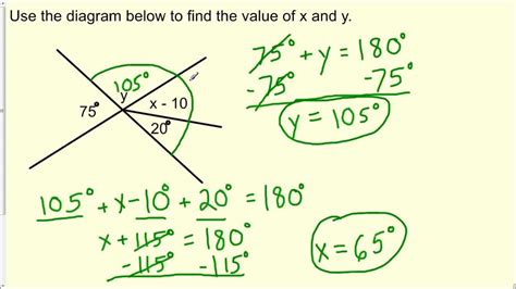 Finding The Value Of Angles Formed By Intersecting Lines Geometry