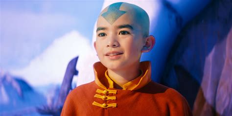 Avatar The Last Airbender Live Action Bts Images Show Aang Actor Goofing Off Perfectly In Character